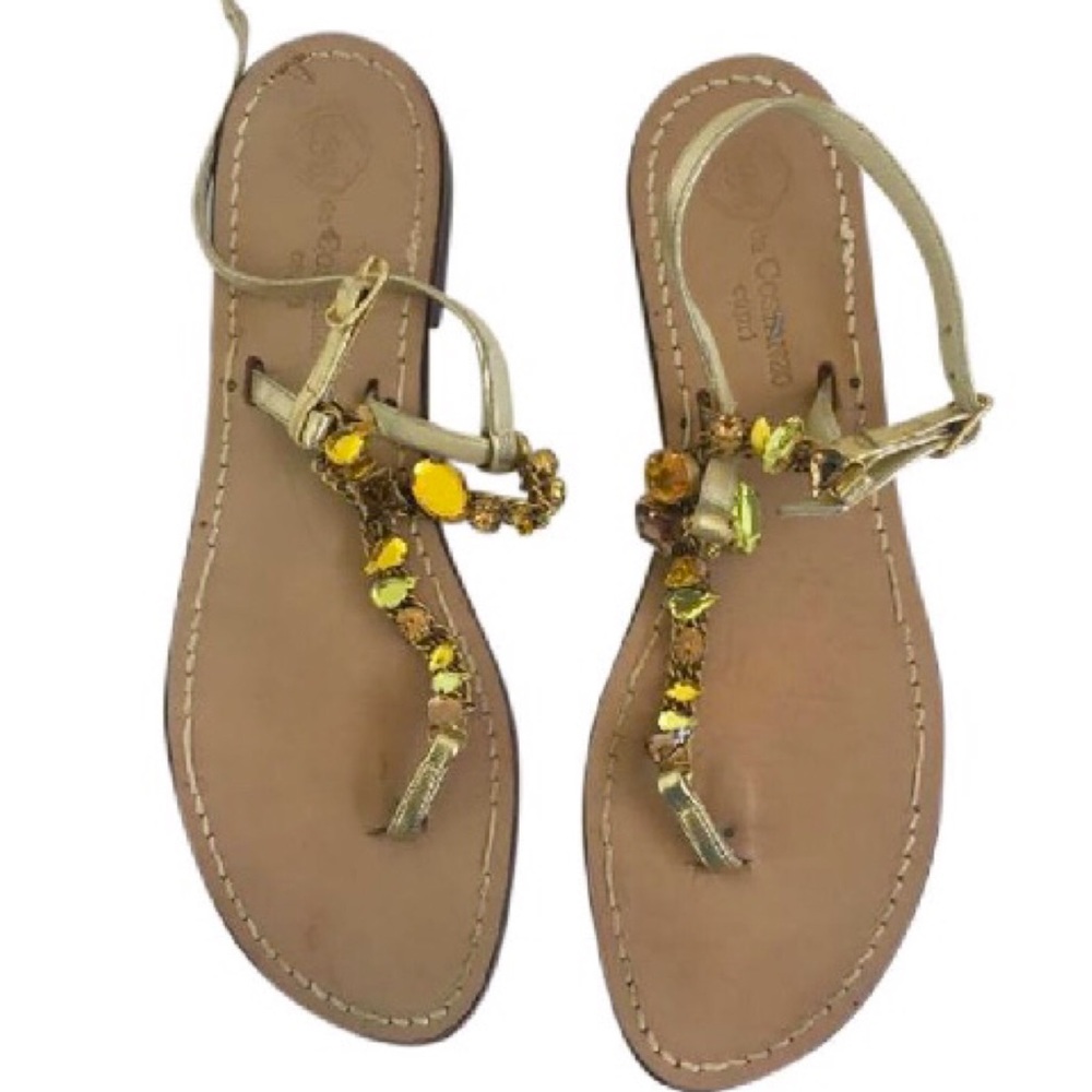 da Costanza Capri Beaded Sandals