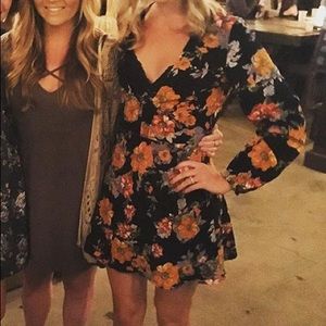 Glamorous floral fit and flare dress