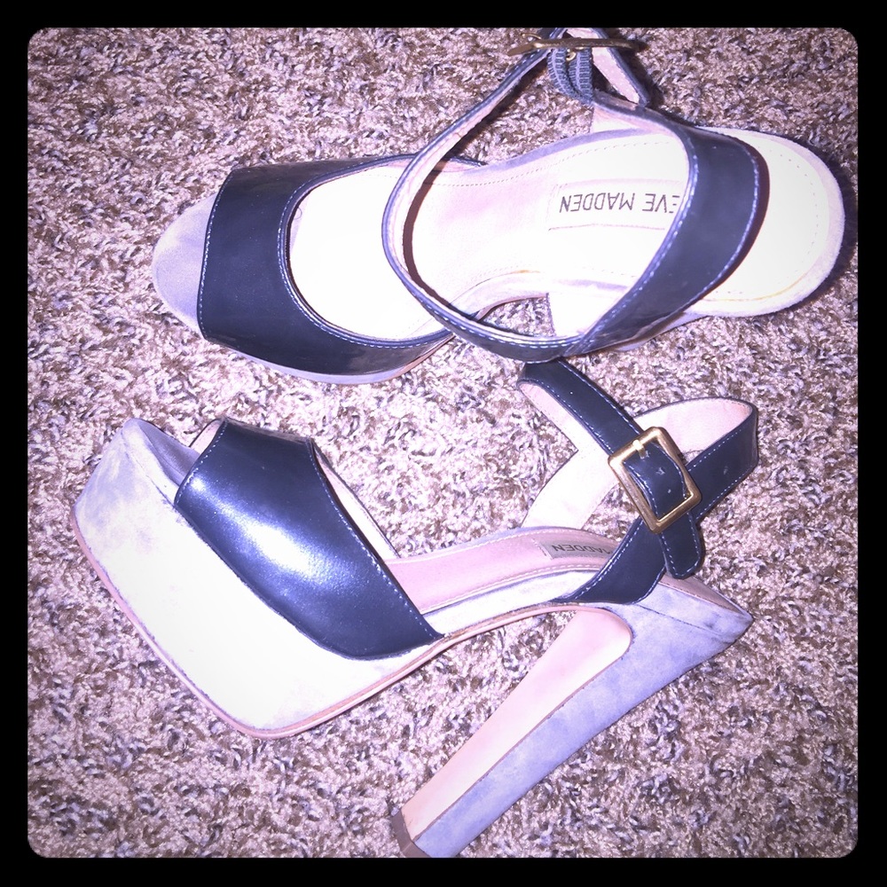 Steve Madden Dynemite Platforms Color: BLUE