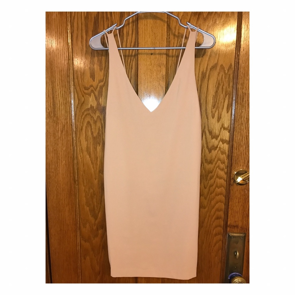Nude slip dress