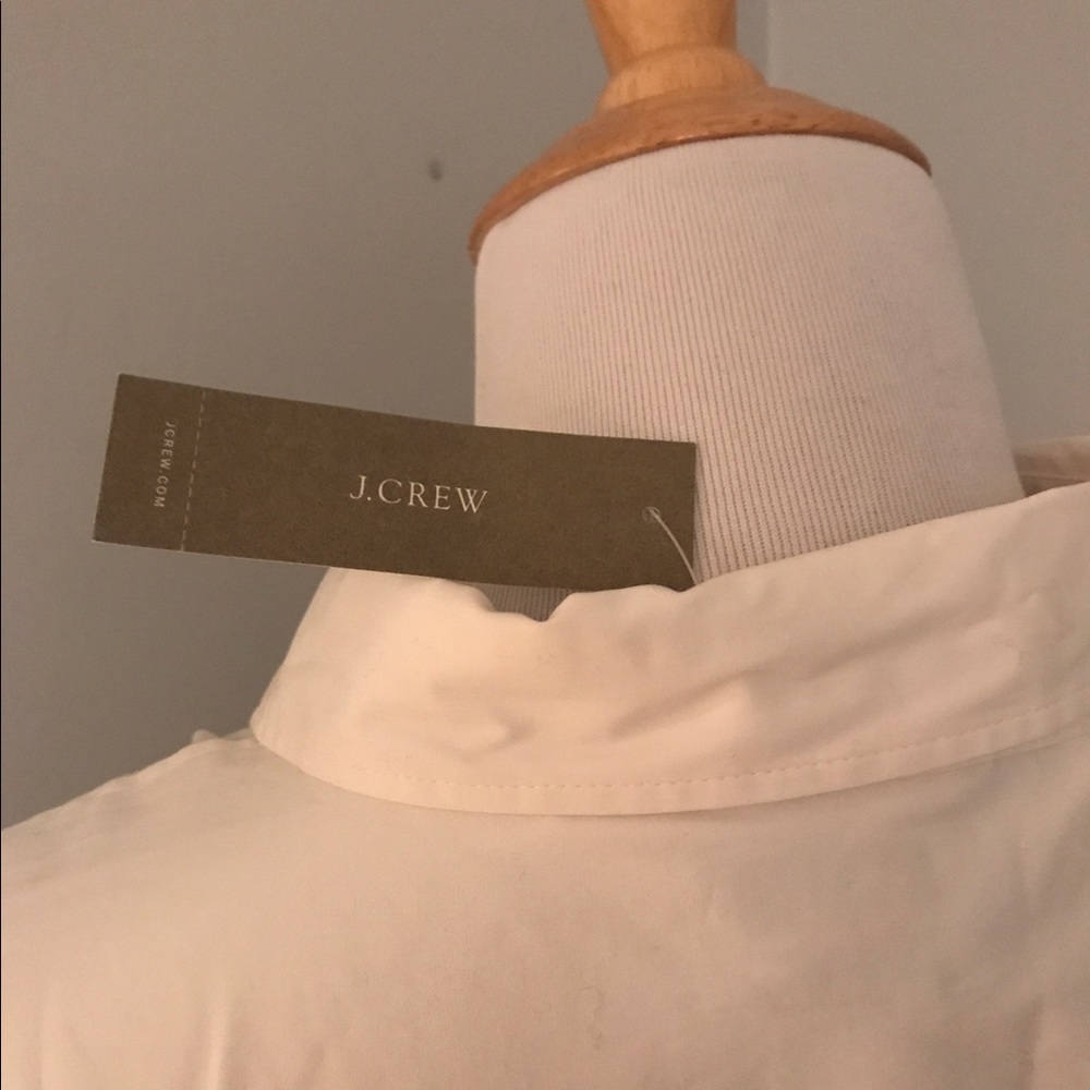 NWT J. Crew "Haberdashery" stretch cotton blouse