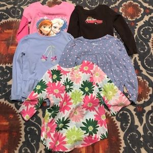 11 tops!  Girls long/short sleeves - size 5
