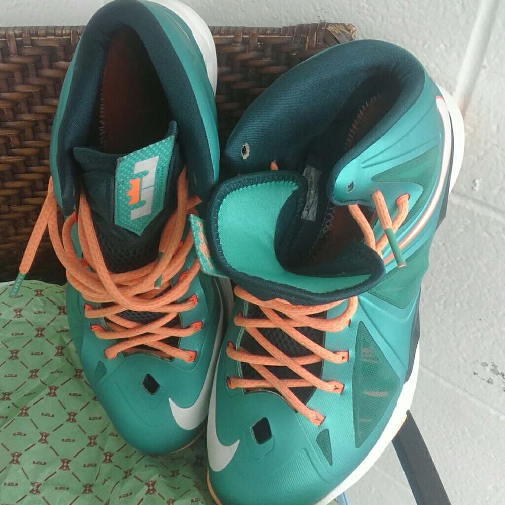 Nike Lebron X "Dolphins/Setting" S12 Mens