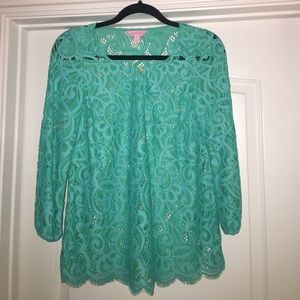 EUC Lilly Pulitzer Telyn Top 3/4 Sleeve