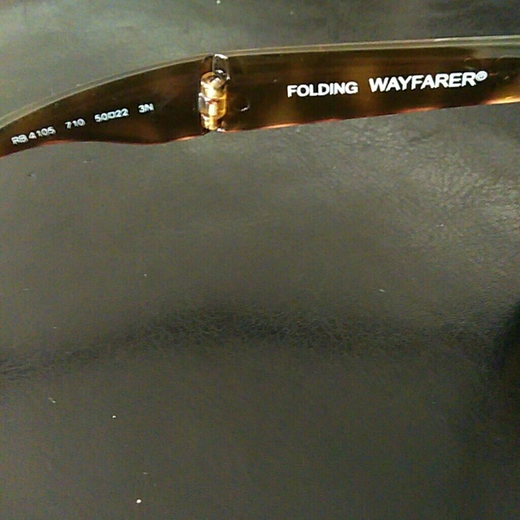 Ray bans folding wayfarer sunglasses - Picture 2 of 4