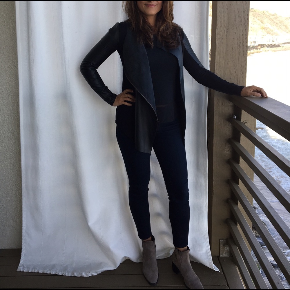 Leather sweater/jacket