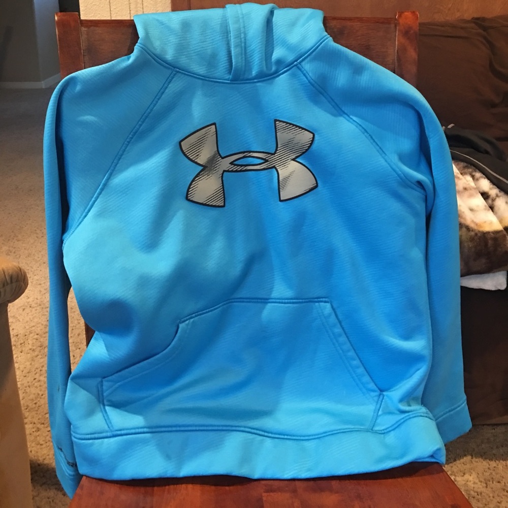 Youth Large Blue Under Armour Hoodie