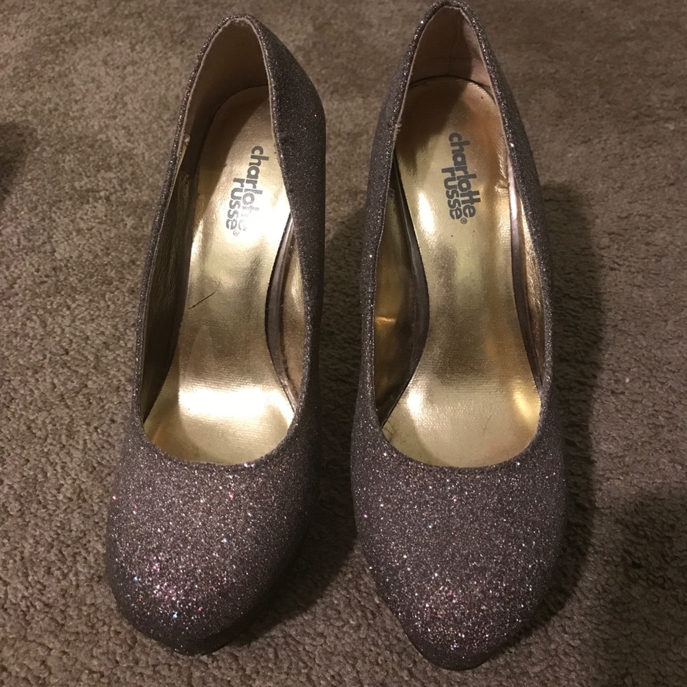 💥Dark silver sparkling pumps!✨BRAND NEW!