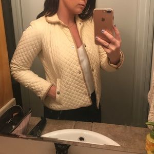 Lauren Ralph Lauren white diamond quilted jacket