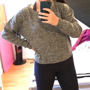 Speckled grey sweater