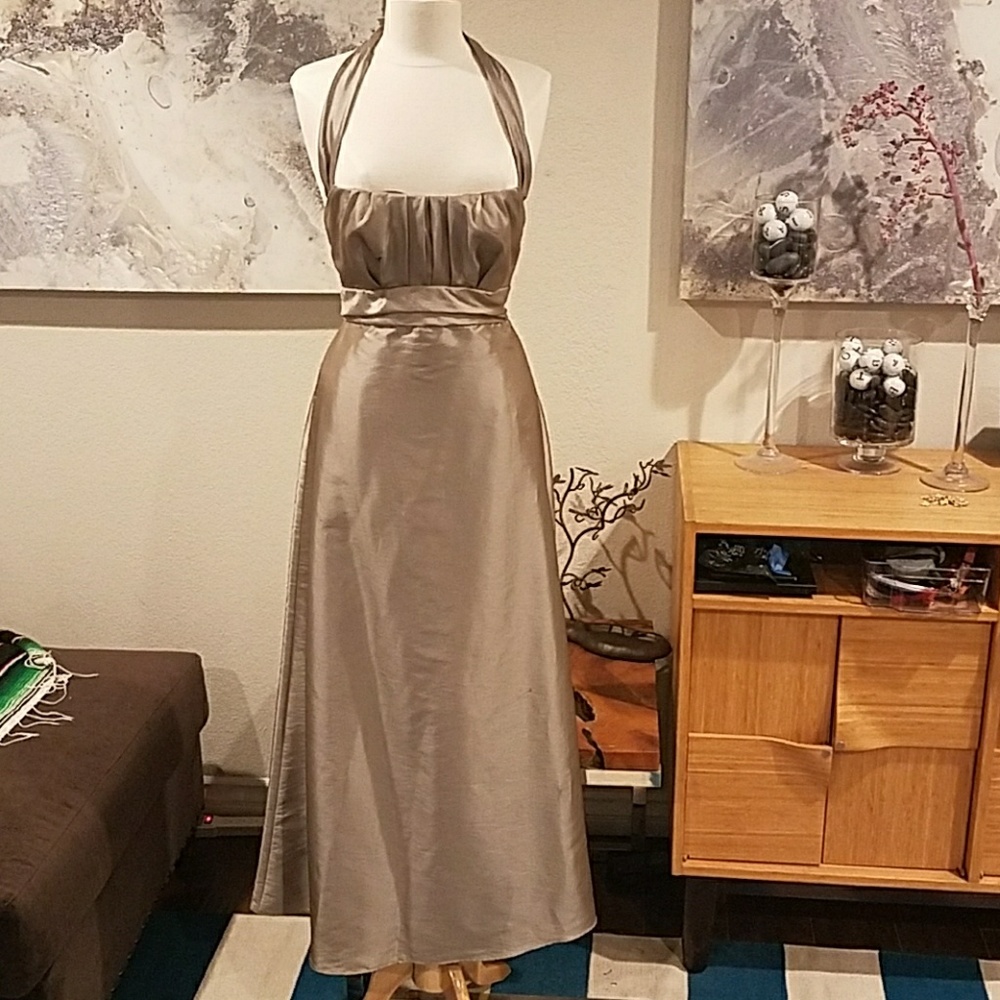 **flash sale** Amsale halter gown