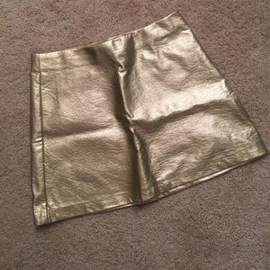 Gold Zara Mini Skirt