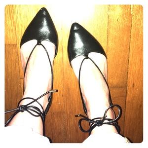 Aldo Leather Lace Up Flats