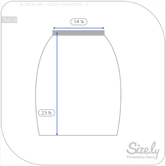 ALLEN by ABS Cream Textured Skirt - Picture 6 of 6