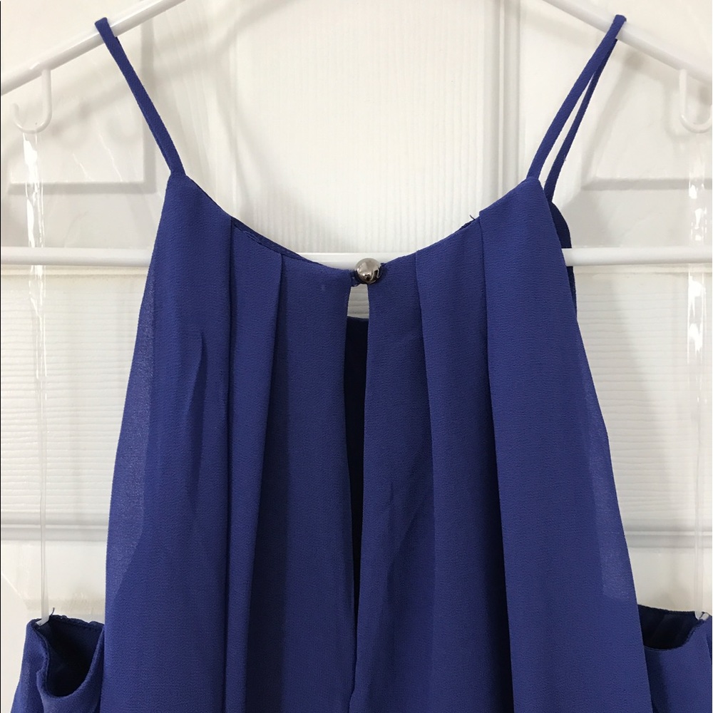 🌷Last one🌷Cobalt Halter Slip Dress - Picture 3 of 3
