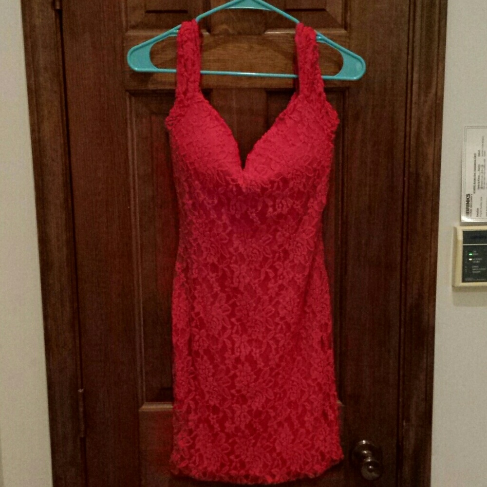 Lacy Red Dress