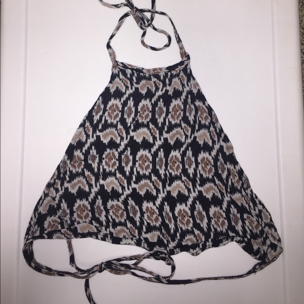Brandy Melville Patterned Halter top