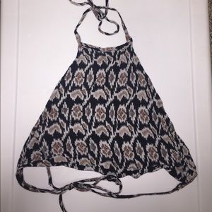 Brandy Melville Patterned Halter top