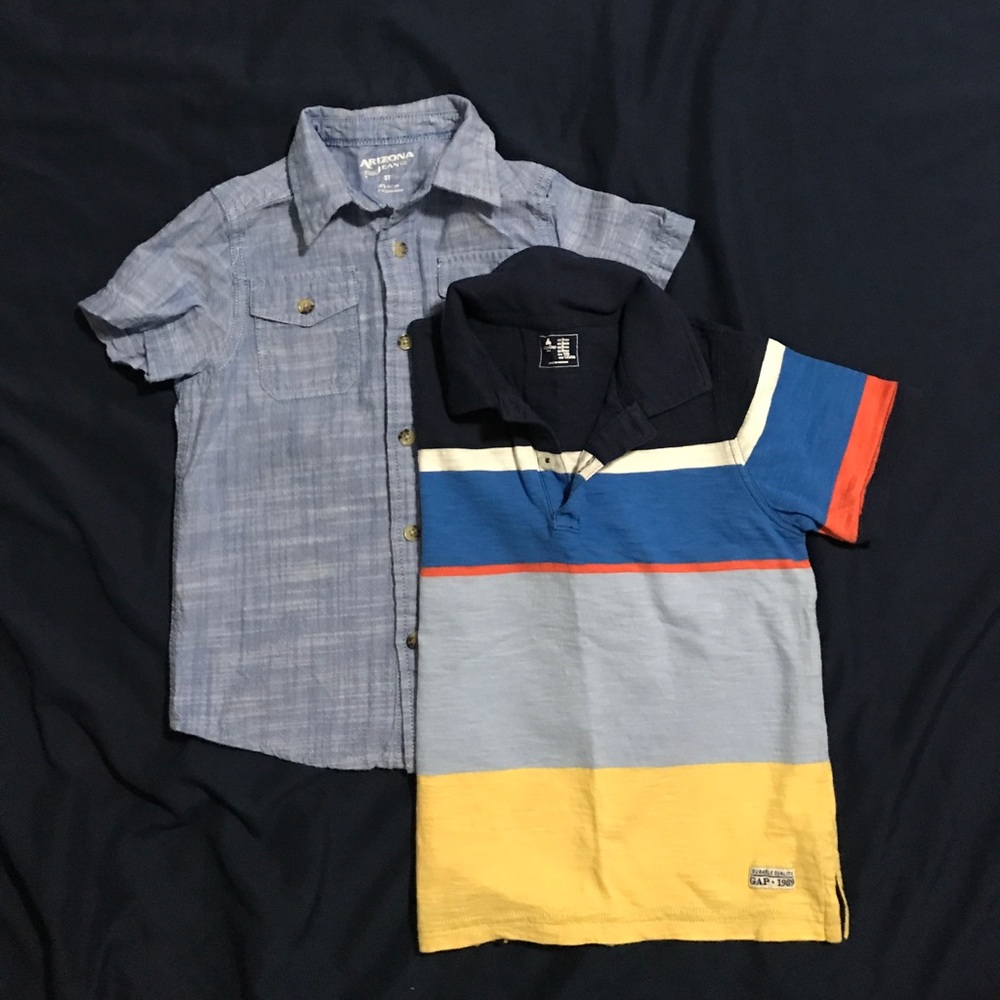 Boys collar tops