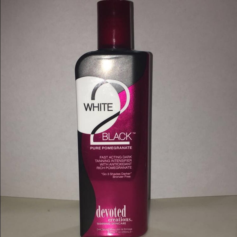 White 2 Black tanning lotion