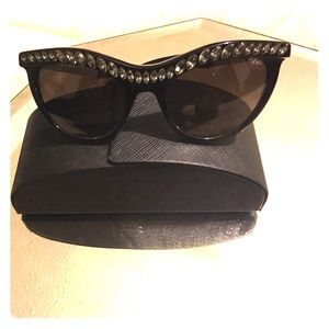 Authentic Prada cat eye frames.