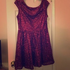 Red sparkly dress