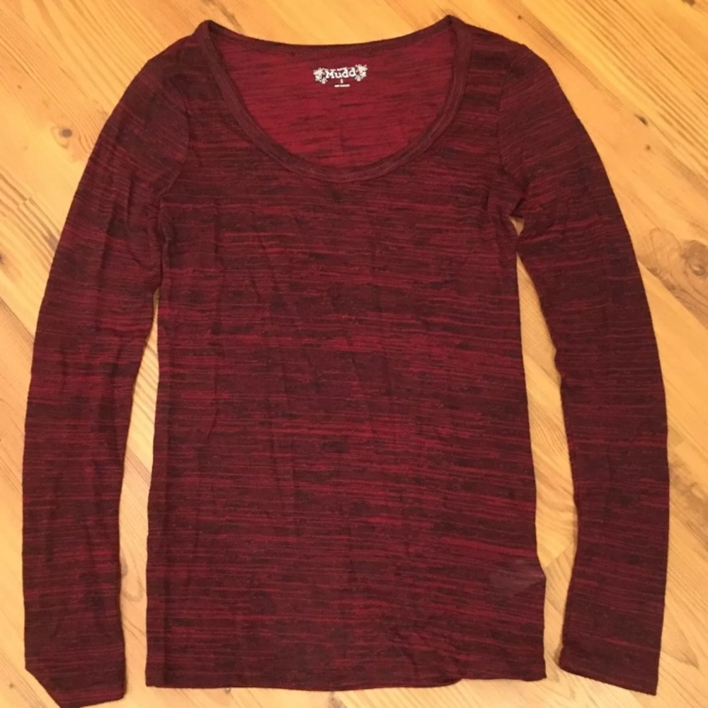 Kohls Mudd Juniors Burgundy Size Small