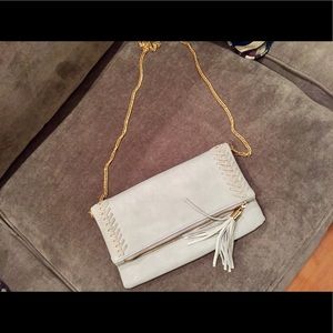 Gray and Gold Chain Strap Purse (BRAND NEW!)