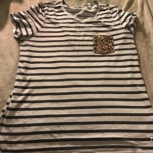 PINK - striped cheetah pocket