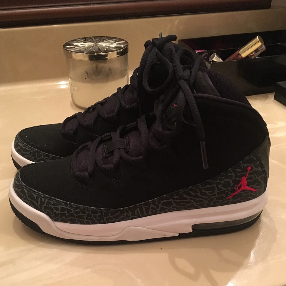 Black jordan sneakers