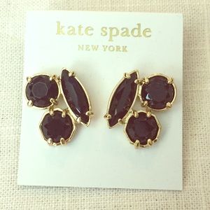 Kate Spade black/gold earrings