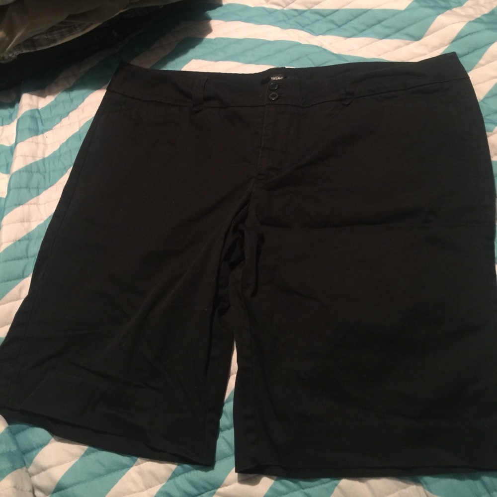 Black Bermuda shorts