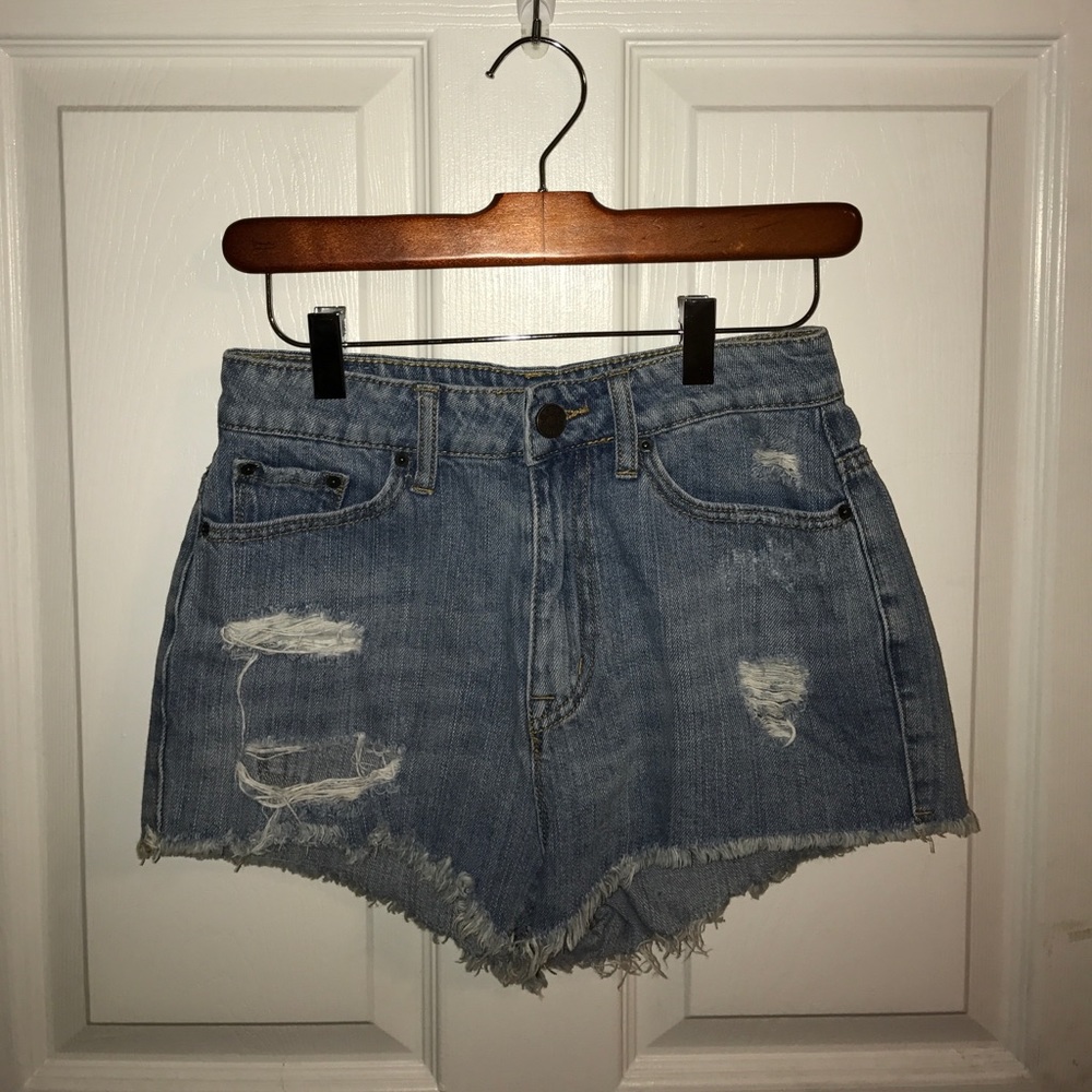 High Waisted Denim Shorts
