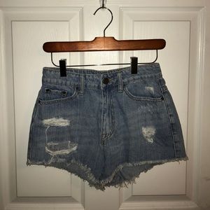 High Waisted Denim Shorts