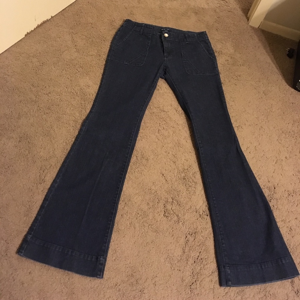 Dark denim wide leg jean GAP