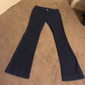 Dark denim wide leg jean GAP