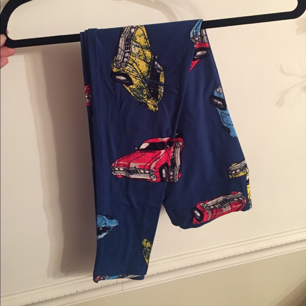 Vintage Lularoe racecar OS leggings