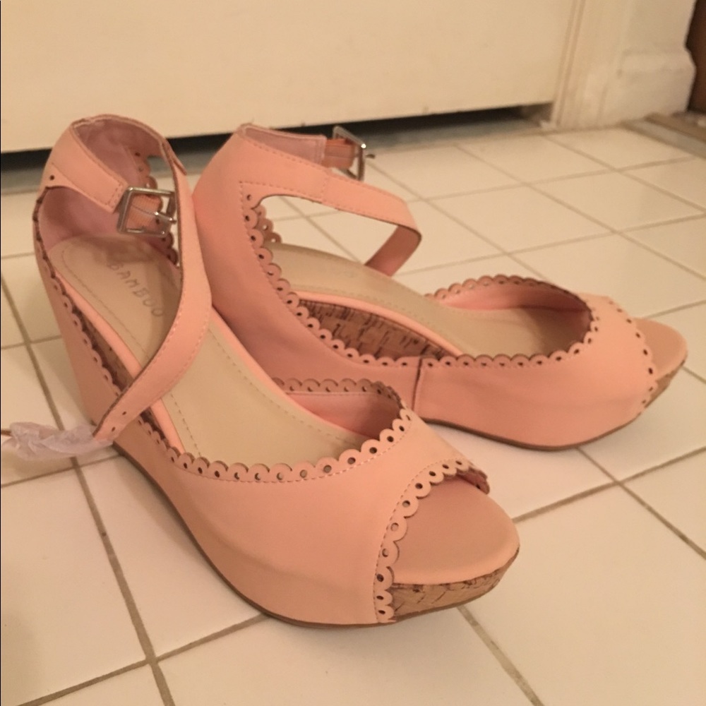 Bamboo cute platform shoes