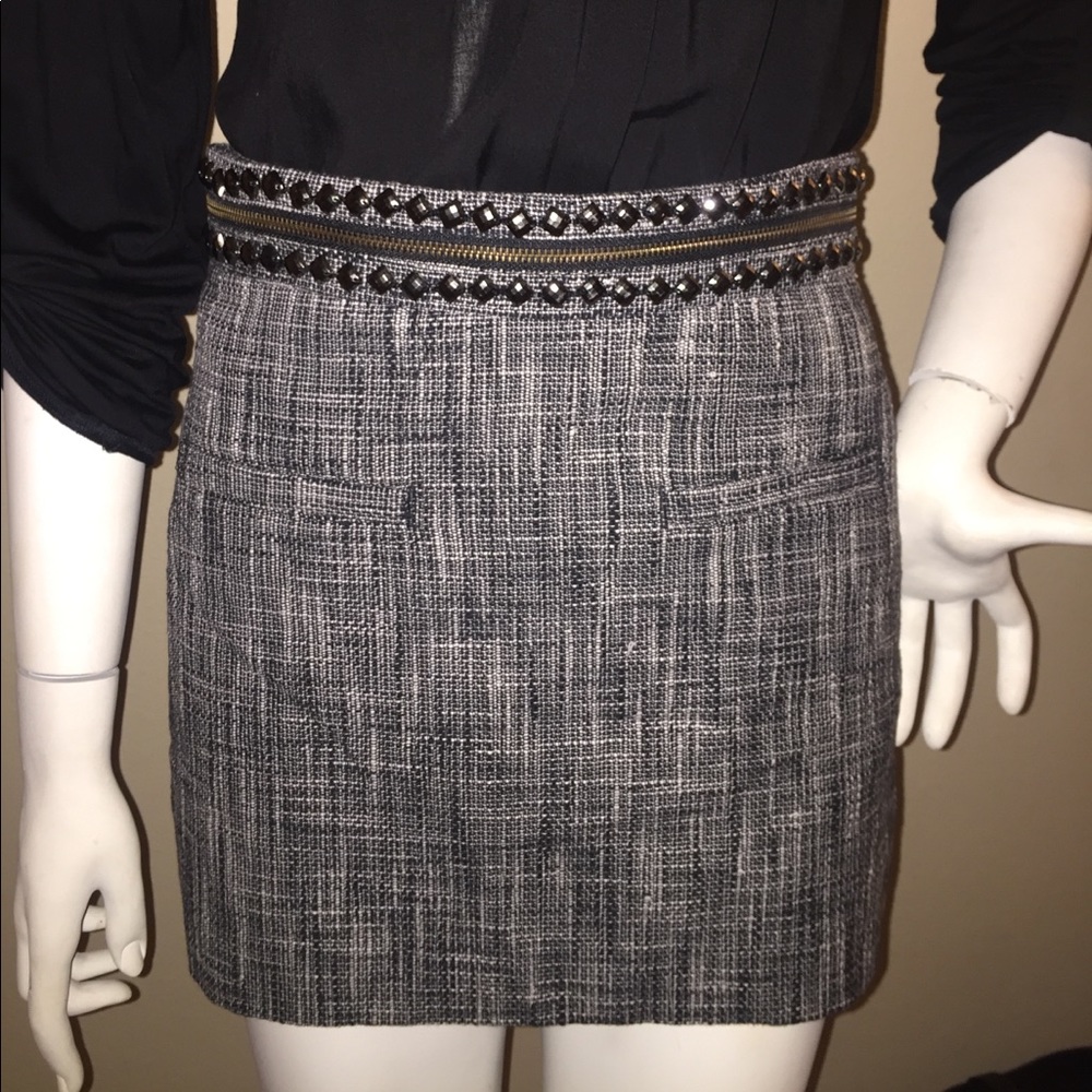 H&m woven studded skirt