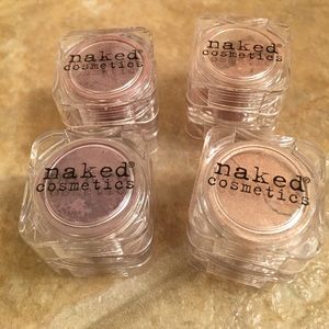: lot of four (four) Naked Cosmetics loose shadows