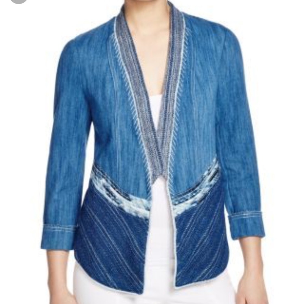 Kobi Halperin "Shiloh" Mixed Media Denim Jacket