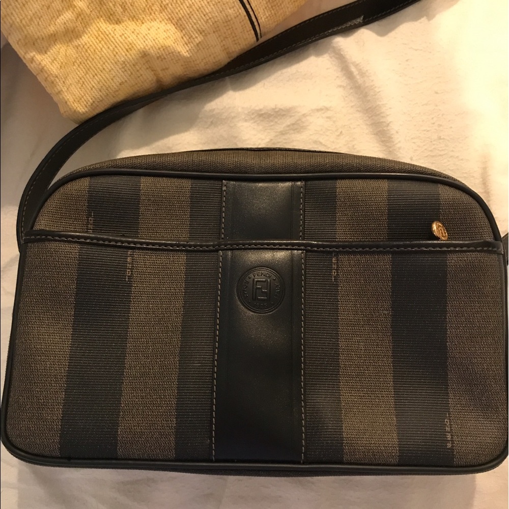 Vintage Fendi Penquin stripped, cross body bag