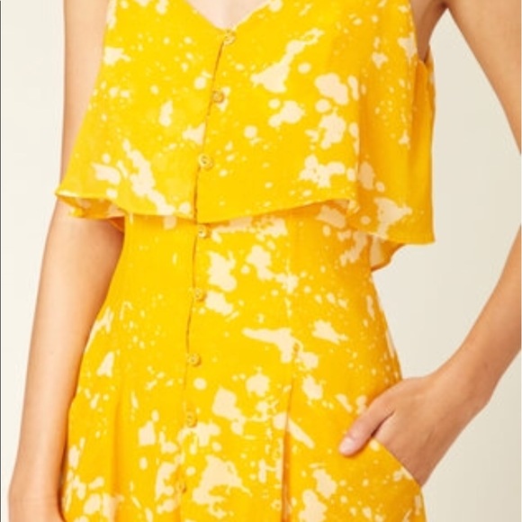 Walter Tiffany Dress in Yellow Summer Pinchpot XS - Picture 2 of 8