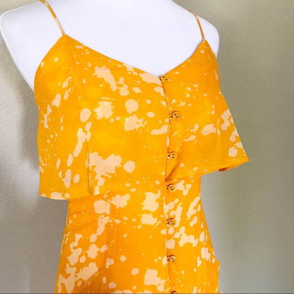 Walter Tiffany Dress in Yellow Summer Pinchpot XS - Picture 5 of 8