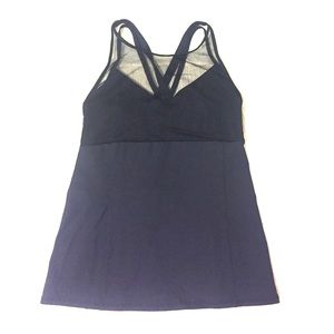ALO Yoga Black Top with Built-In Bra Medium