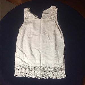 White crochet nice tank top