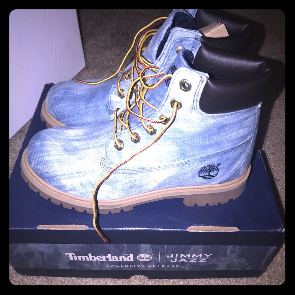 Denim Timberland x 21 Savage Boots