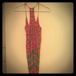 Bright summer dress - long