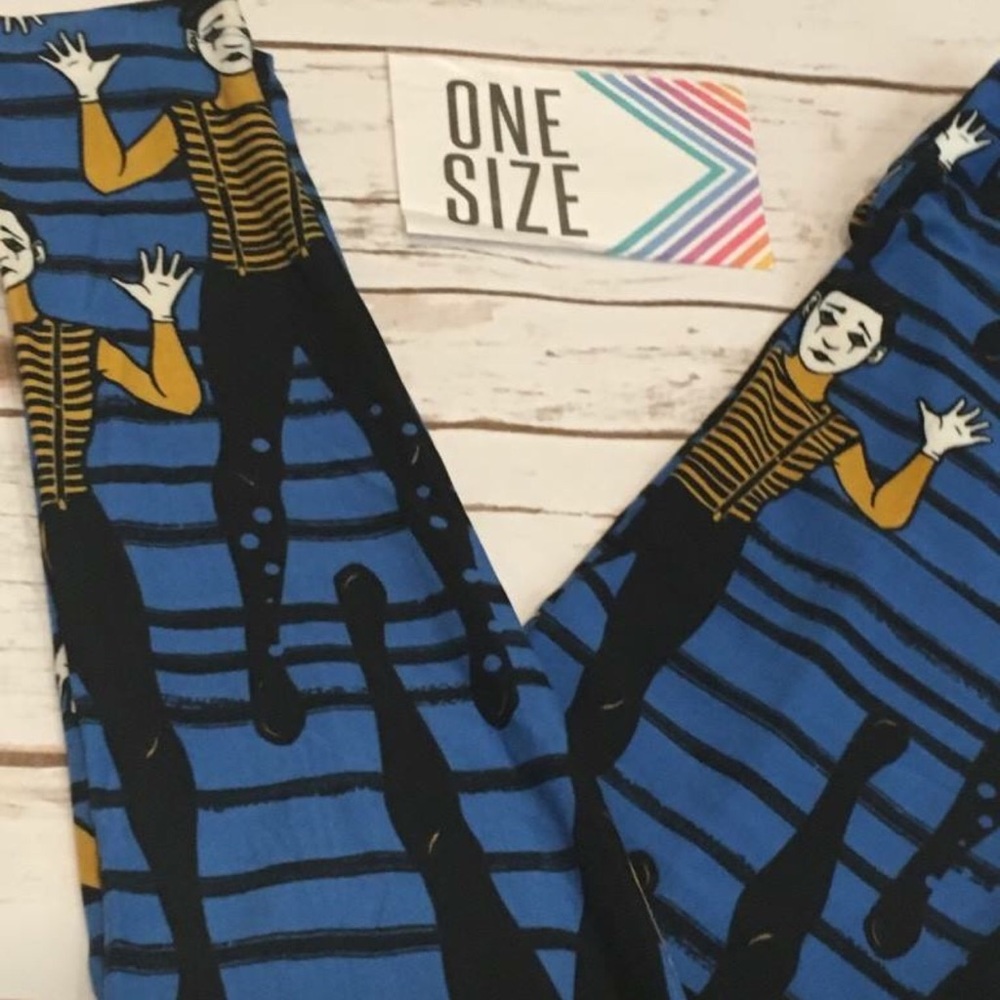 🆕💙LULAROE💙 French Mime Leggings OS