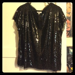 Sequin black dress too